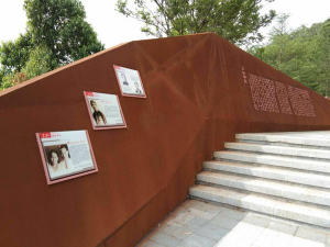 高邮耐候钢挡土墙